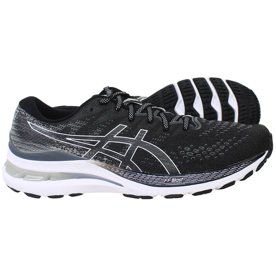 Asics Gel-Kayano 28 Womens Black/White Running Shoes - Image 4