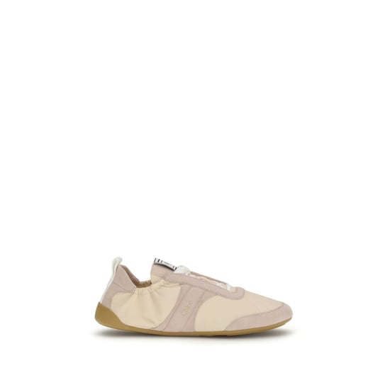 Chloé Beige Nylon Sport Sneakers - Image 1
