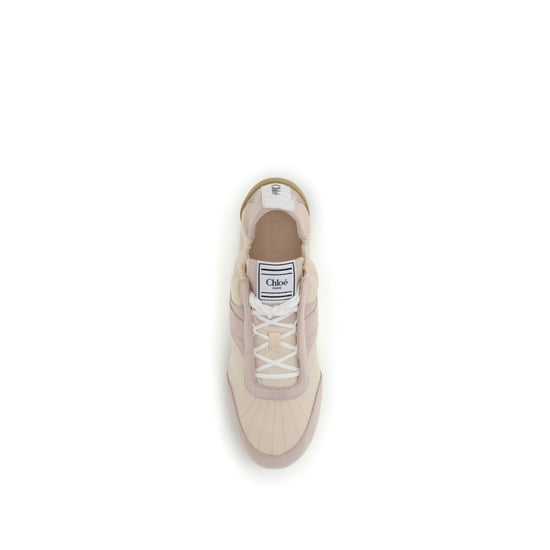 Chloé Beige Nylon Sport Sneakers - Image 4