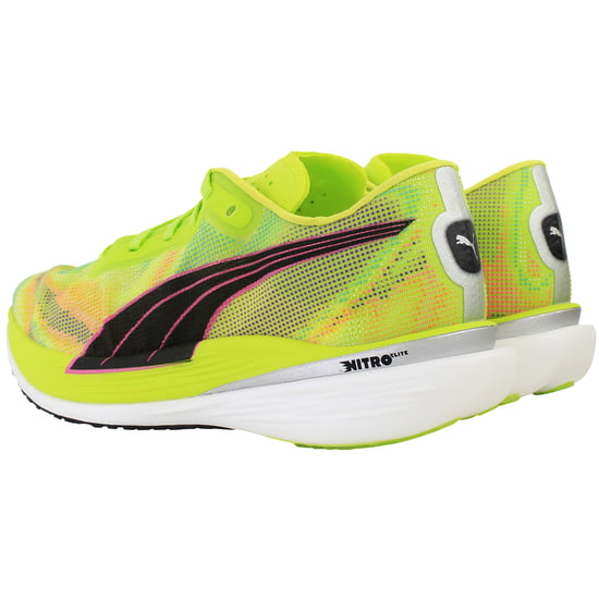 Puma Deviate Nitro Elite 2 Rush Mens Green Running Shoes - Image 3