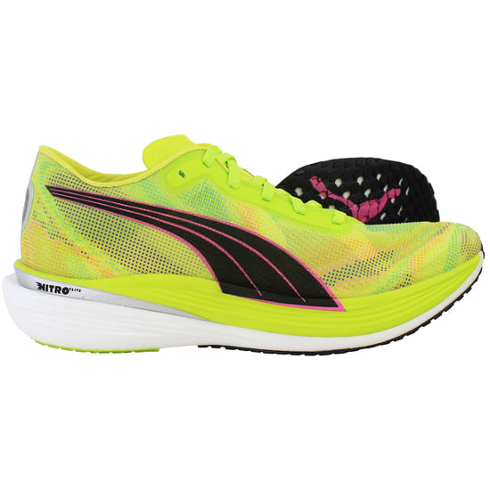 Puma Deviate Nitro Elite 2 Rush Mens Green Running Shoes - Image 4