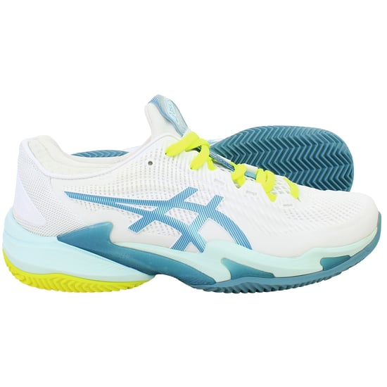Asics Court FF 3 Clay Womens White Tennis Shoes - Image 4