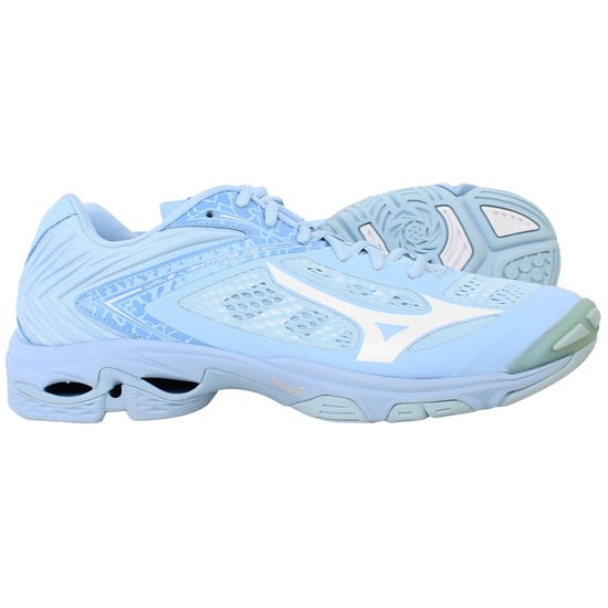 Mizuno Wave Lightning Z5 Womens Blue Volleyball Shoes - Image 4