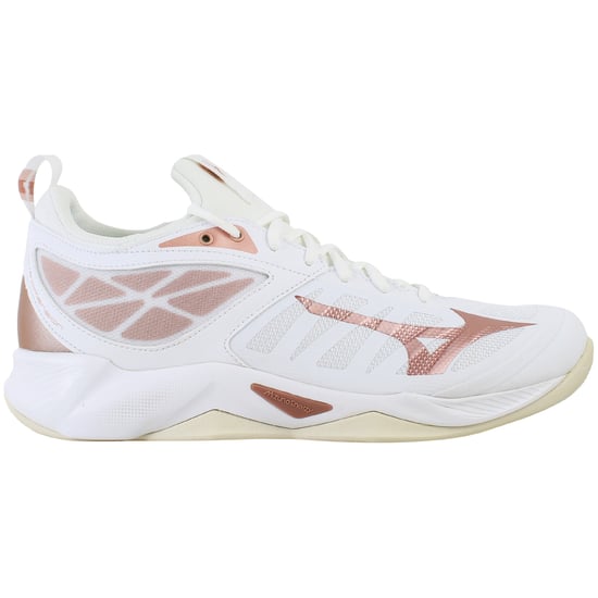 Mizuno Wave Dimension Womens White Volleyball Shoes - Image 1