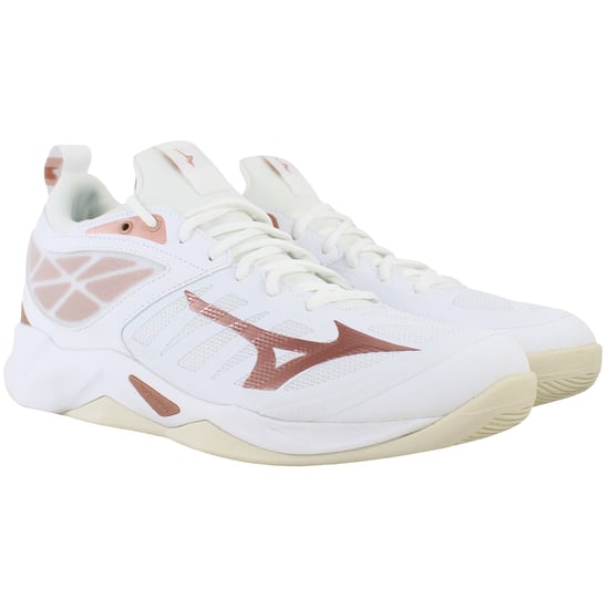 Mizuno Wave Dimension Womens White Volleyball Shoes - Image 2