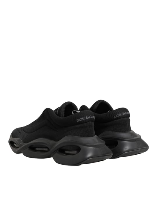 Dolce & Gabbana Zwart Veterschoen Wave Low Top Heren Sneakerschoenen - Image 5