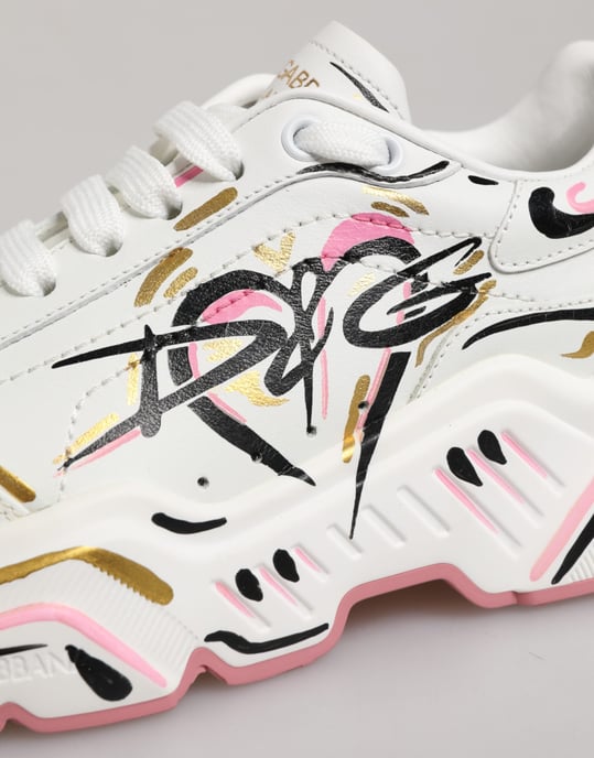 Dolce & Gabbana Multicolor Handgeschilderde DAYMASTER Sneakerschoenen - Image 3