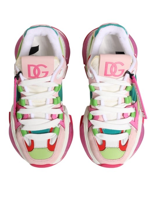 Dolce & Gabbana Multicolor Leren Airmaster Lage Sneakerschoenen - Image 4