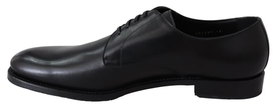 Dolce & Gabbana Zwart Leren SARTORIA Handgemaakte Schoenen - Image 4