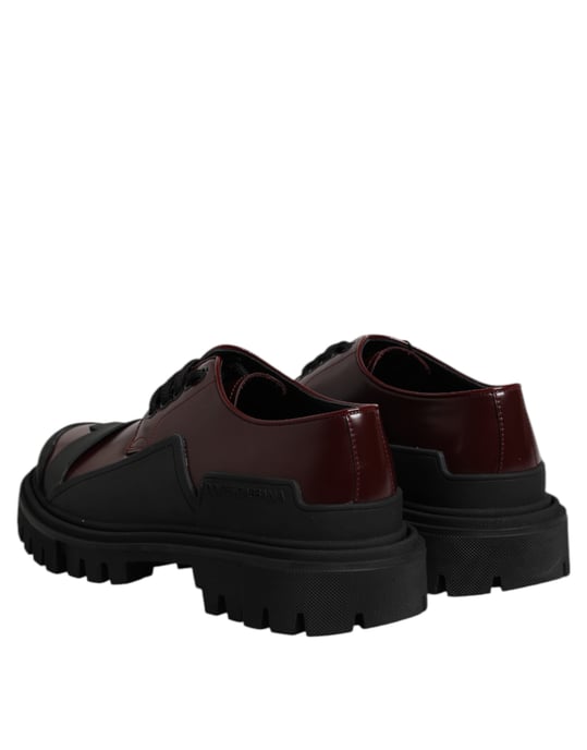 Dolce & Gabbana Rode Leren Veterschoenen voor Trekking - Image 5