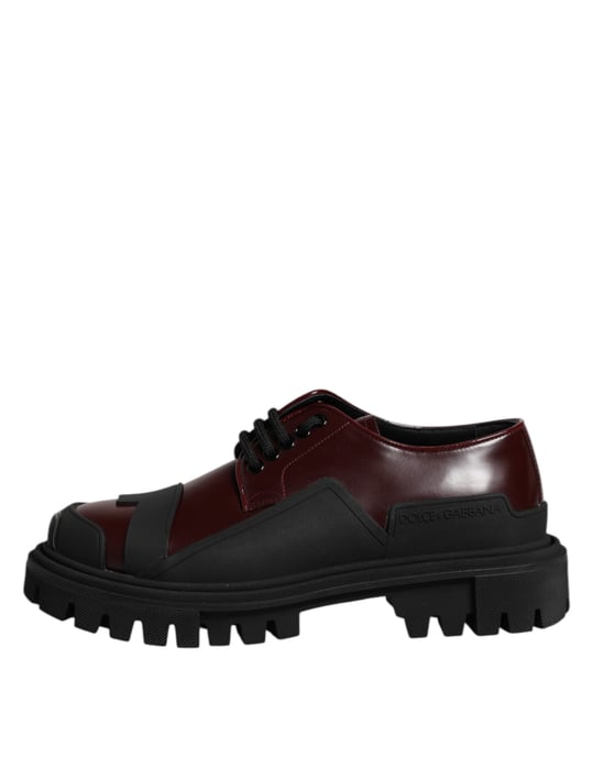 Dolce & Gabbana Rode Leren Veterschoenen voor Trekking - Image 6
