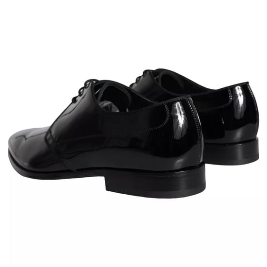 Dolce & Gabbana Zwarte Kalfsleren Derby Heren Dresschoenen - Image 5