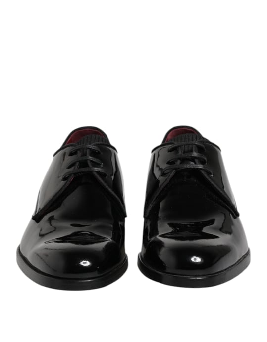Dolce & Gabbana Zwarte Leren Veterschoenen voor Mannen Derby Formeel - Image 2