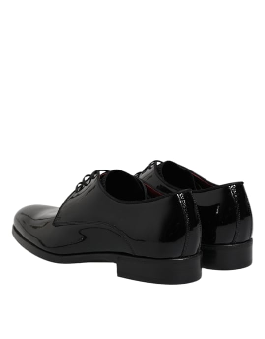 Dolce & Gabbana Zwarte Leren Veterschoenen voor Mannen Derby Formeel - Image 5