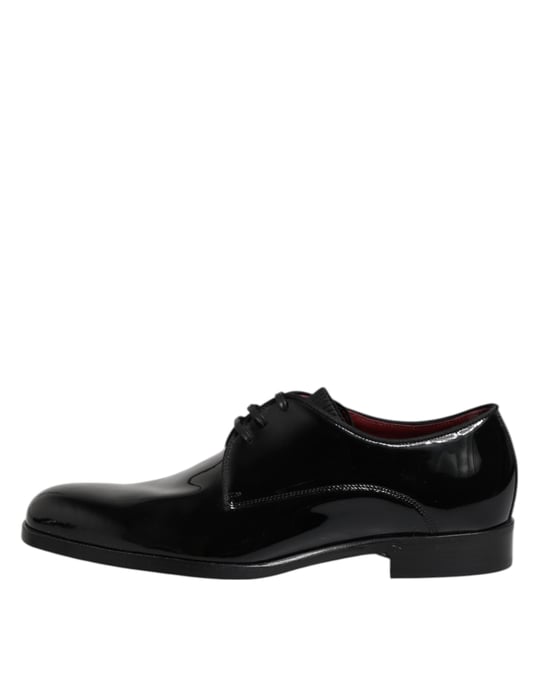 Dolce & Gabbana Zwarte Leren Veterschoenen voor Mannen Derby Formeel - Image 6