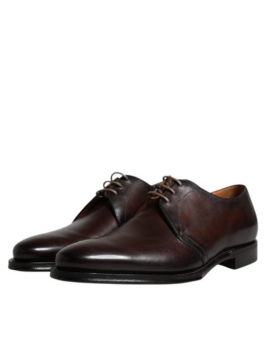 Dolce & Gabbana Zwarte Leren Veterschoenen voor Heren Derby Formeel - Image 4