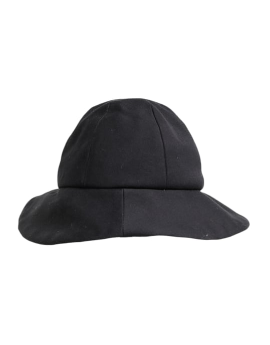Dolce & Gabbana Svart Bomullsvid Skärm Bucket Hat - Image 4