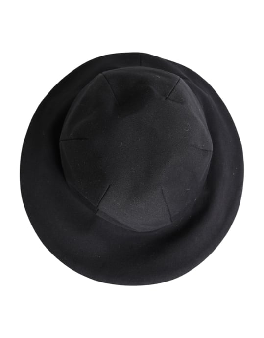 Dolce & Gabbana Svart Bomullsvid Skärm Bucket Hat - Image 6