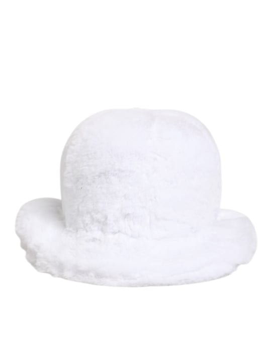 Dolce & Gabbana Witte Modacryl Vacht Bucket Muts Hoed - Image 2