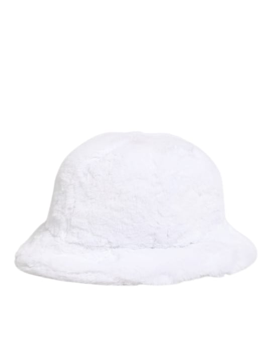 Dolce & Gabbana Witte Modacryl Vacht Bucket Muts Hoed - Image 3