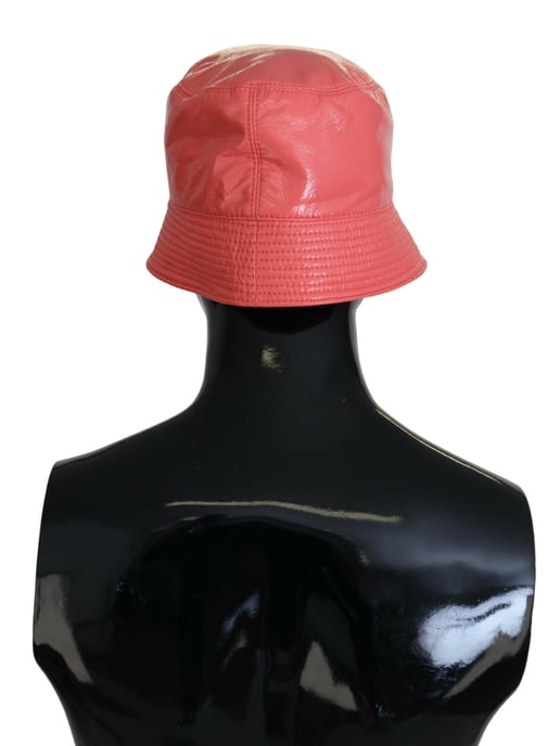 Dolce & Gabbana Persikoquiltad Konstläder Dams Bucket Hat - Image 3