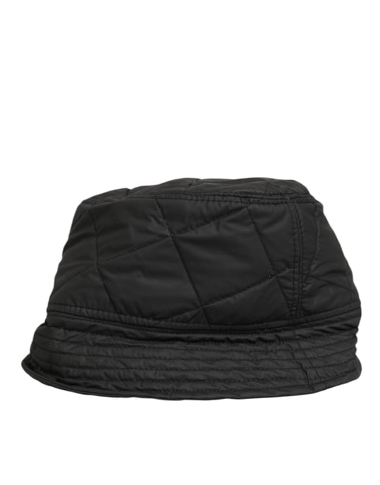 Dolce & Gabbana Zwarte Nylon Gequilte Bucket Hoed voor Mannen - Image 3