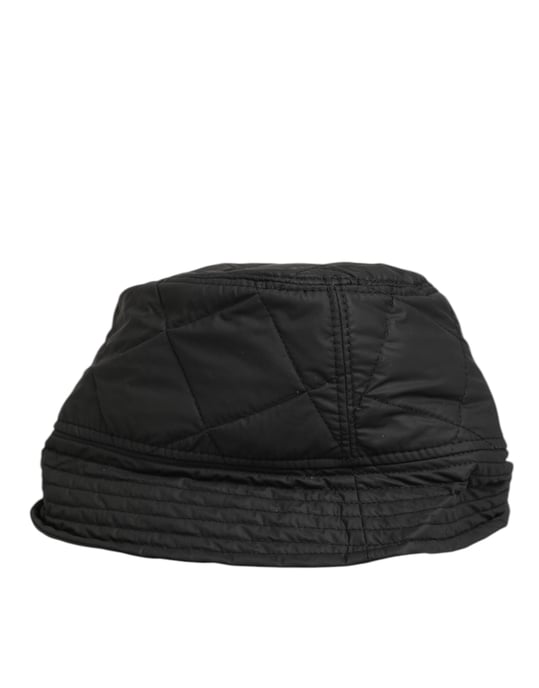 Dolce & Gabbana Zwarte Nylon Gequilte Bucket Hoed voor Mannen - Image 4
