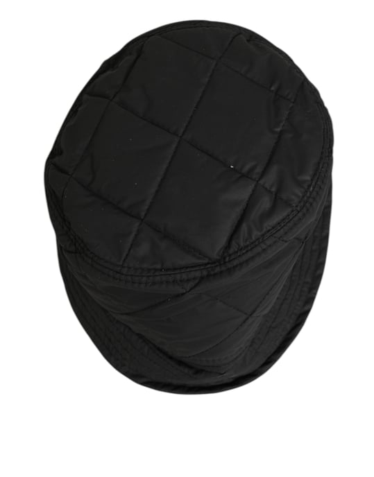 Dolce & Gabbana Zwarte Nylon Gequilte Bucket Hoed voor Mannen - Image 5