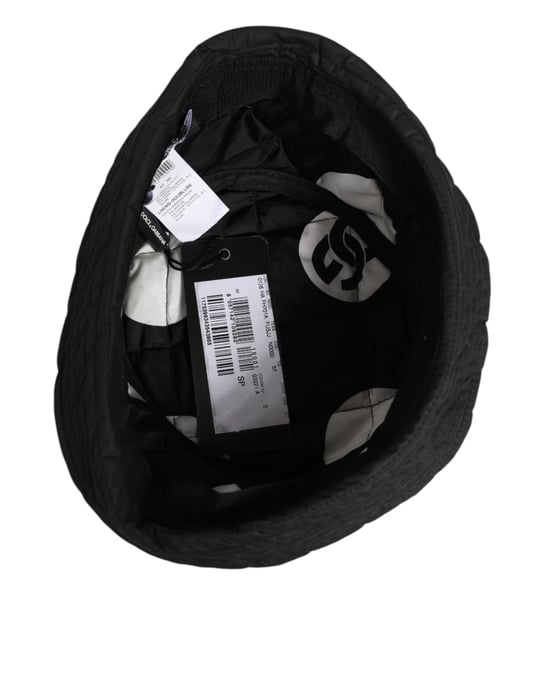 Dolce & Gabbana Zwarte Nylon Gequilte Bucket Hoed voor Mannen - Image 6