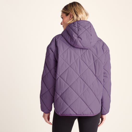 Nanford Womens Shower Resistant Diamond Quilted Jacket - Orchid - Image 2