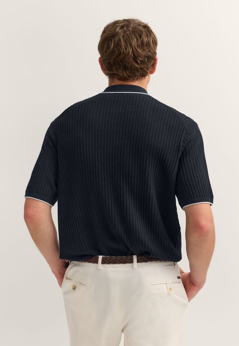 Bugatti Herren Polo shirt gebreid in regular fit - Image 2