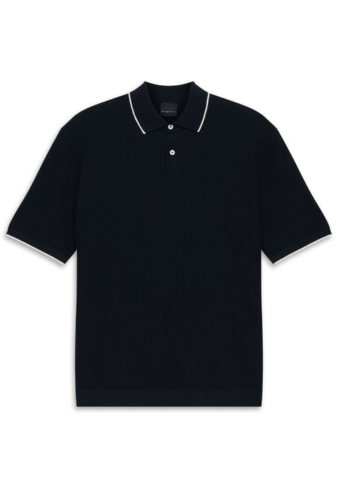 Bugatti Herren Polo shirt gebreid in regular fit - Image 3
