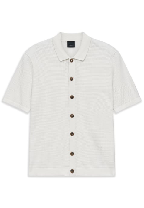 Bugatti Herren Gebreide polo regular fit van katoenmix - Image 1