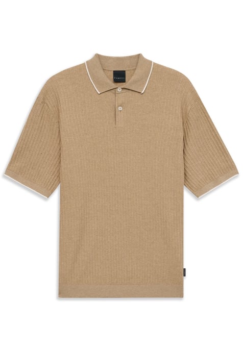 Bugatti Herren Polo shirt gebreid in regular fit - Image 1
