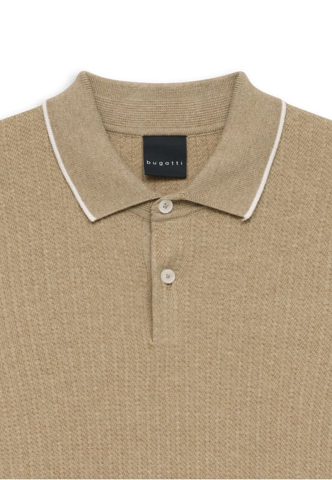 Bugatti Herren Polo shirt gebreid in regular fit - Image 2