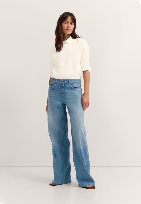 Bugatti Damen Jeans met moderne pasvorm, 5 zakken, licht uitlopend - Image 4