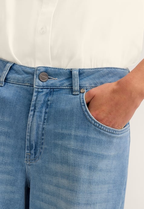 Bugatti Damen Jeans met moderne pasvorm, 5 zakken, licht uitlopend - Image 5