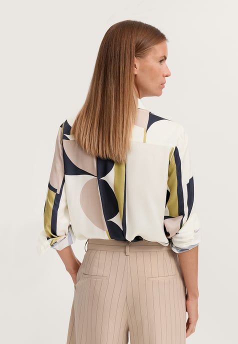 Bugatti Damen Overhemdblouse met verborgen knoopsluiting - Image 2