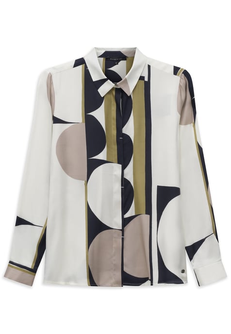 Bugatti Damen Overhemdblouse met verborgen knoopsluiting - Image 3