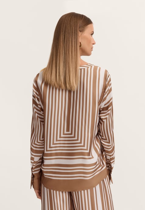 Bugatti Damen Blouse Modern Fit met grafische print - Image 2