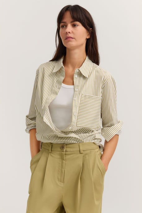 Bugatti Damen Overhemdblouse van een katoenmix - Image 1