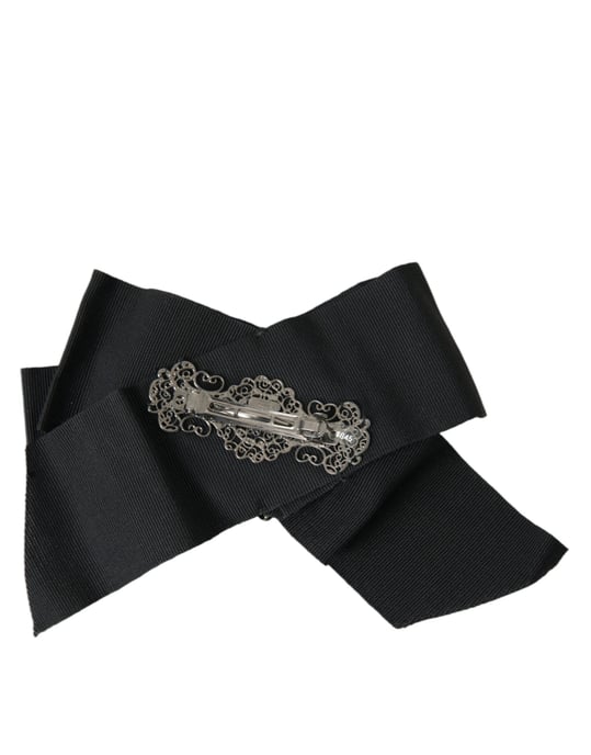 Dolce & Gabbana Svart Swarovski Kristalldekorerad Hårnål - Image 3