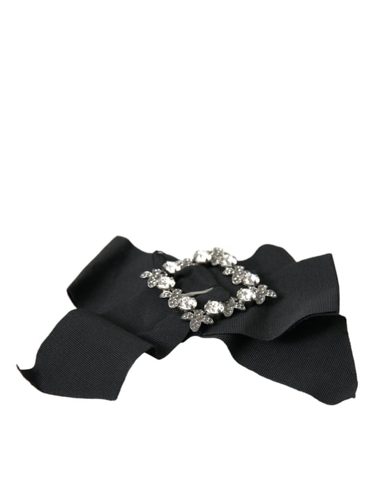 Dolce & Gabbana Svart Swarovski Kristalldekorerad Hårnål - Image 5