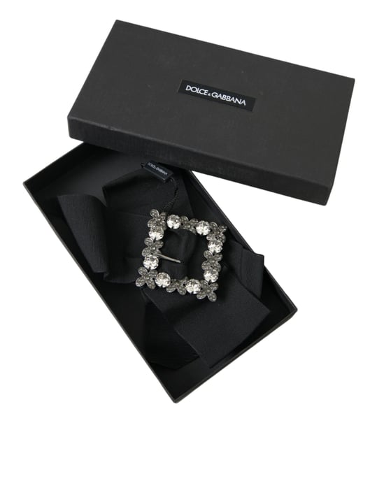 Dolce & Gabbana Svart Swarovski Kristalldekorerad Hårnål - Image 6