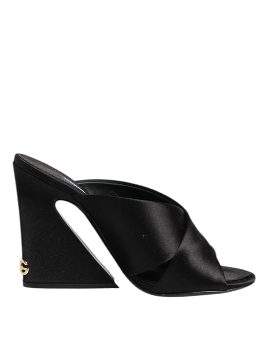 Dolce & Gabbana Zwarte Keira Barok Hakken Sandalen Schoenen - Image 1