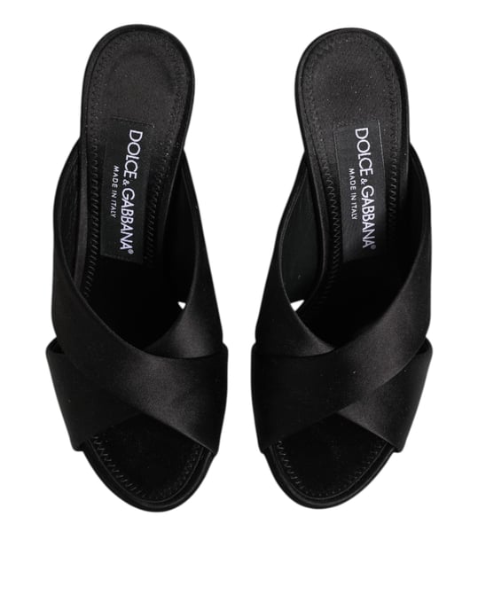 Dolce & Gabbana Zwarte Keira Barok Hakken Sandalen Schoenen - Image 3