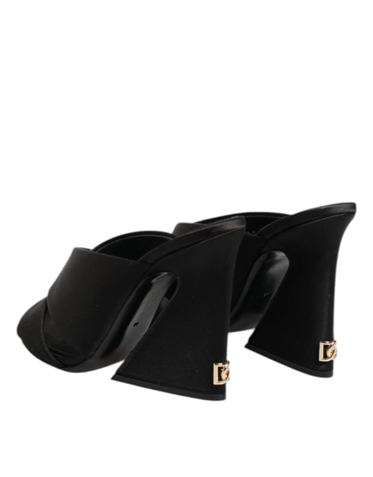 Dolce & Gabbana Zwarte Keira Barok Hakken Sandalen Schoenen - Image 5