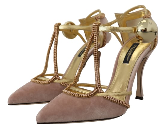 Dolce & Gabbana Pink Crystal T-rem Klackskor - Image 3
