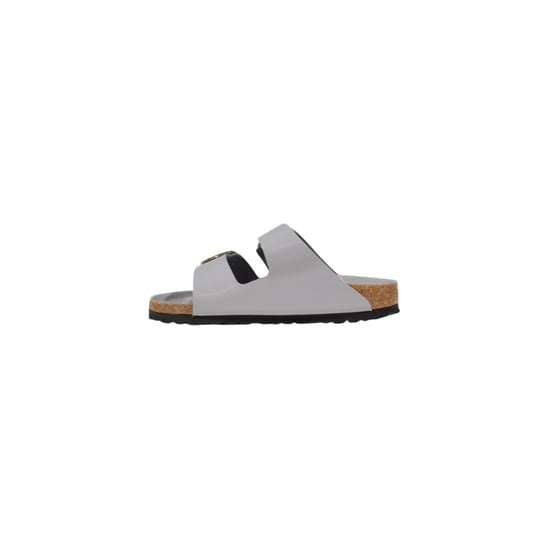 Birkenstock Grijze Leren Slippers - Image 3