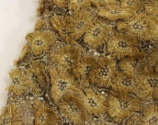 Lanre Da Silva Ajayi GOLD Long Lace Maxi Crystal Dress - Image 6